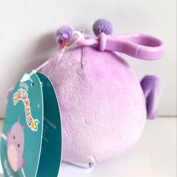 BRENDA 🦋 Purple Butterfly Clip Original Squishmallows by Kelly Toy Clip ☆》NWT《☆ - Picture 6 of 6